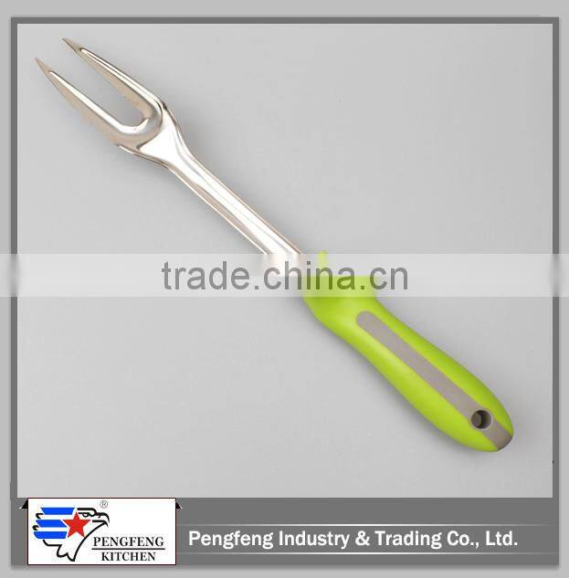 Wholesale kitchen utensils bbq fork with pp handle