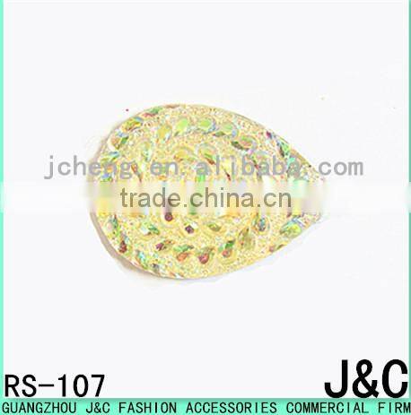 30*40 Sharp face oval resin stone