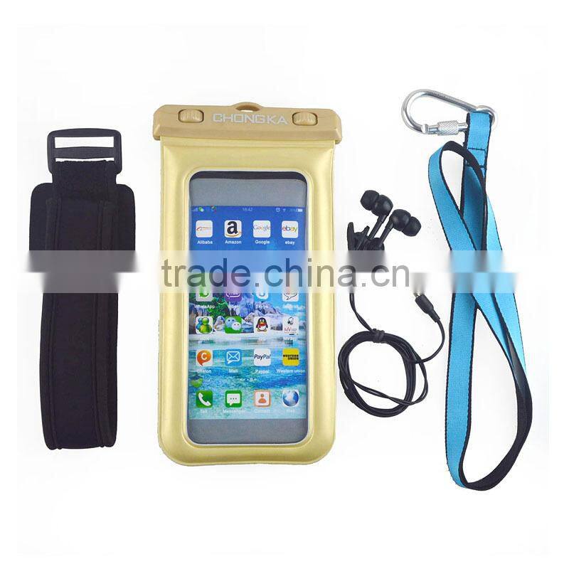 PVC Waterproof Waist Bag With Floating For samsung For Diving