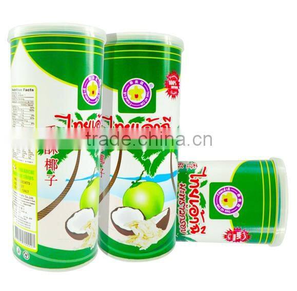 Dehydrated Coconut Chip in tin can ( 150 g ) by Thai Ao Chi Fruits