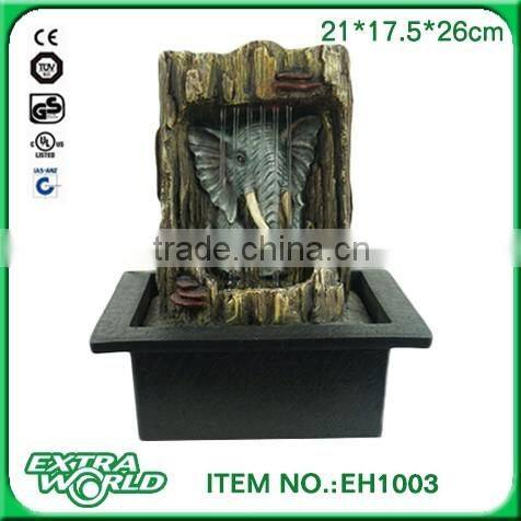 home and garden elephant water fountain resin ornament