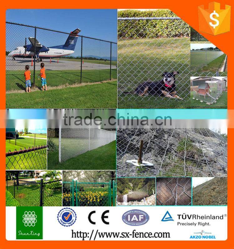 Alibaba Hot dipped galvanized wire chain link fence for hot sale!!!