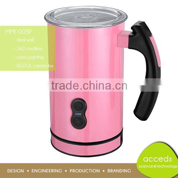 Summer Promation 220V Cappuccino Milk Frother Yellow