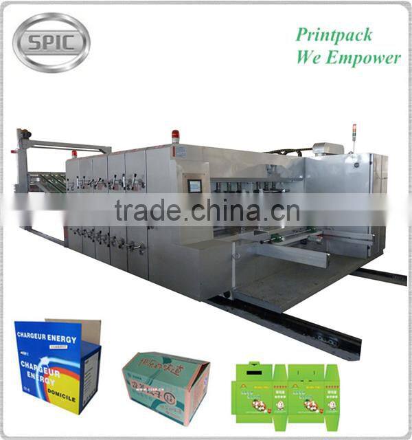 High Speed flexo printer slotter die-cutter stacker machine