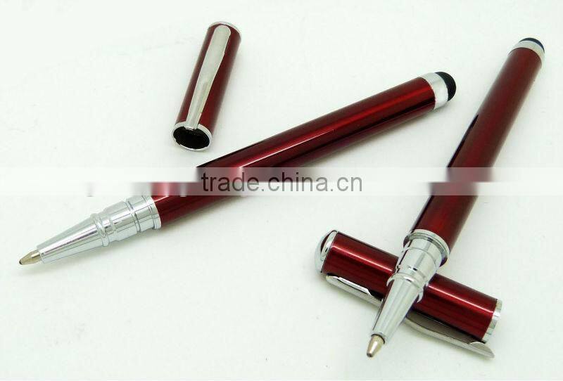 SC002 Elegant metal pen of ball pen ballpoint pen 2in1 Touch Screen Stylus can make your logo for promotion gift 3colors