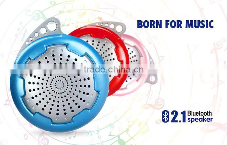 Wireless Portable Mini Bluetooth Speaker With Hook pink blue black red color