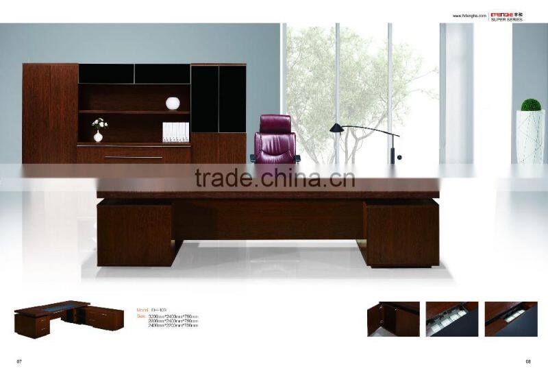 Wooden office furniture design luxury office boss table