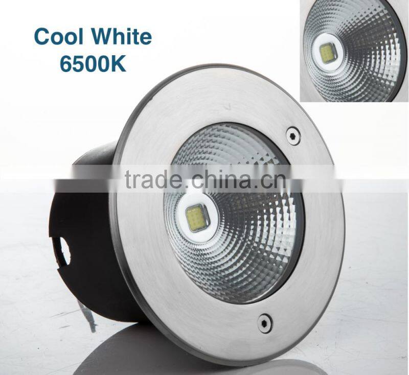 Shenzhen retrofit IP65 rgb color changing , white color Dimmable 30w COB LED inground light