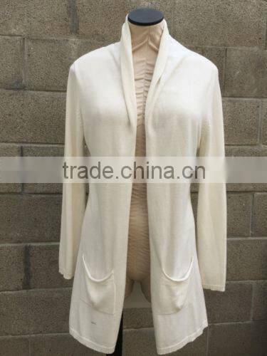 15JWB0152 woman 100%bamboo fiber long shawl cardigan