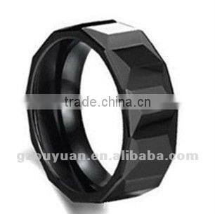 engraved Ceramic ring for young men and women