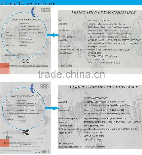 0.35MP high sensitivity USB digital microscope eyepiece