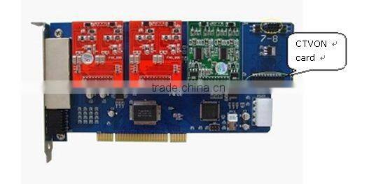 8 channels FXS/FXO Asterisk PCI card,CT800P