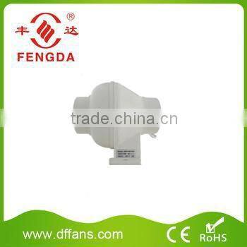 AC plastic mixed flow inline duct fan