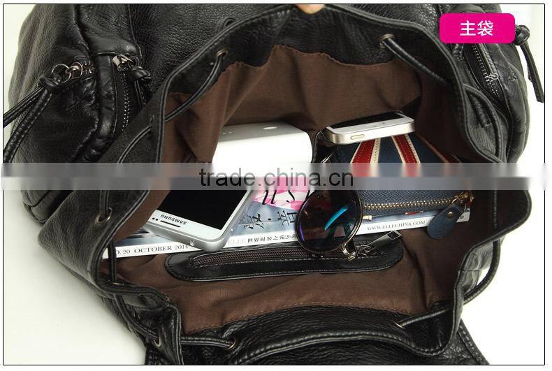 New Arrived Pu Leather Lady Travelling Backpack for Women's Bag