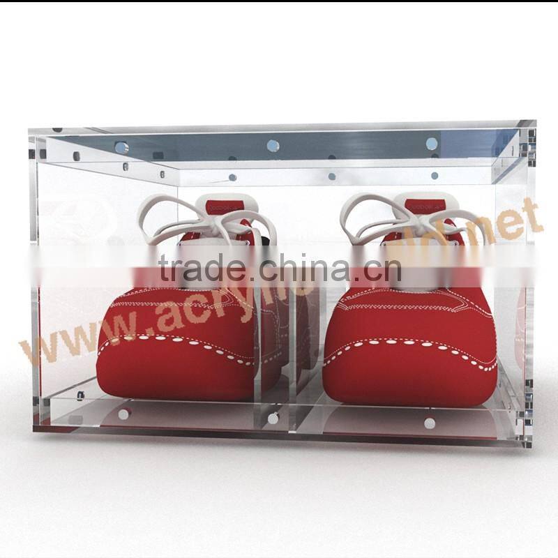 lucite shoe display box