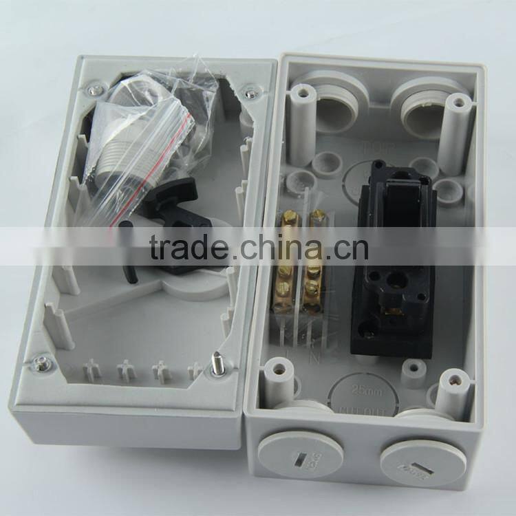 waterproof single, double and triple pole dc isolating switches