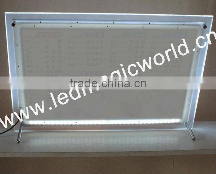 2015 Albaba led photo frame/led light box/menu photo frame