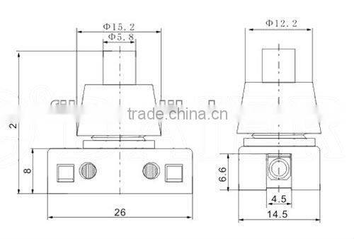 xb2 push button switches panel mounted YL6-46 station