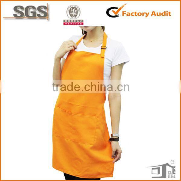polycotton blank neck apron logo custom printing