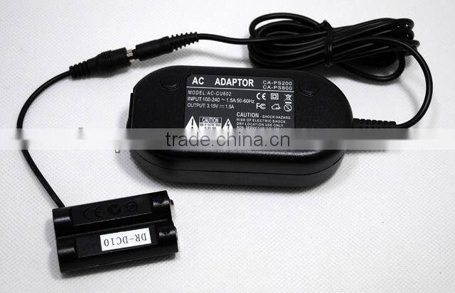 Camera AC Adapter DR-DC10 for Canon PowerShot A800, A series, E1, SX100IS, SX110IS