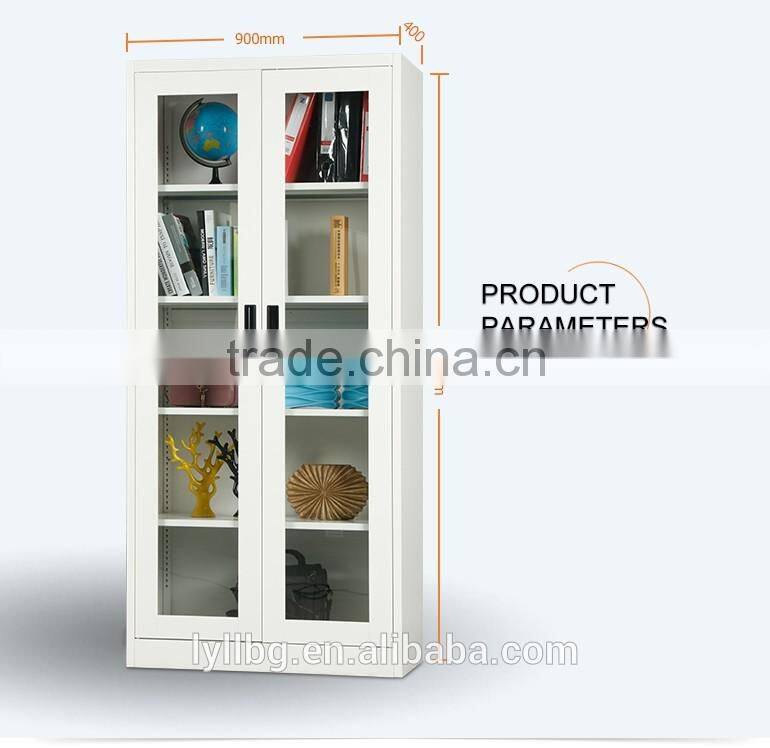 Clear View Glass Door Metal Storage Cabinets