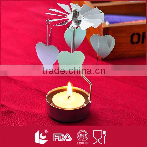 Flat rotary flower shaped bulk tealight candle holders