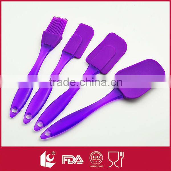 High quality 4pcs silicone spatula/silicone brush