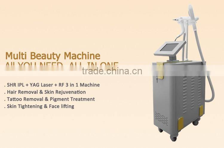 Cheap Laser, RF, IPL 3 in1 multifunctional beauty equipment OD-IRL20