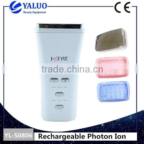 Rechargeable Photon Ion wrinkle removal Beauty Device with ce