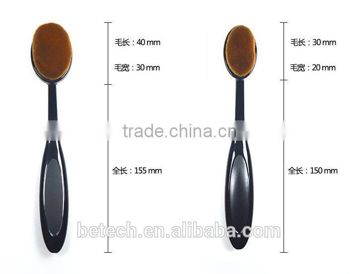 Newest 10PCs/Set Toothbrush Eyebrow Eyeliner Lip Oval makeup brush