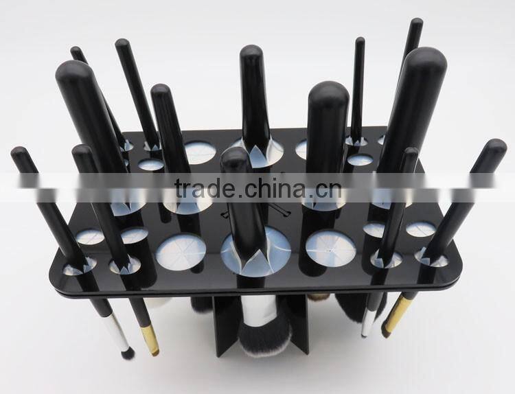 Lady Chinese Cosmetic High Quality Personalized Beautiful Acrylic Folding Collapsible Makeup Brush Holder