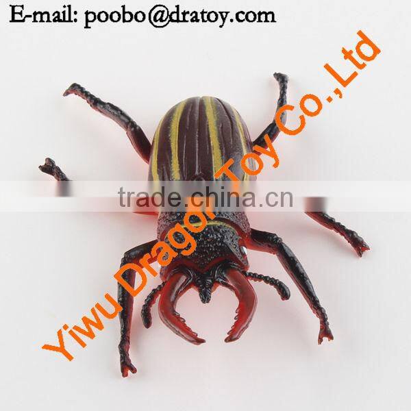 Plastic decoration beetle figurine