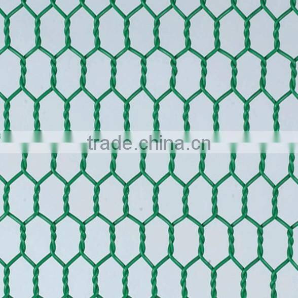 PVC coated hexagonal chicken wire mesh netting