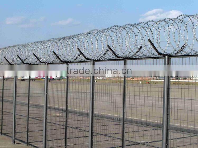 pvc coated weight barbed wire fence for villadom
