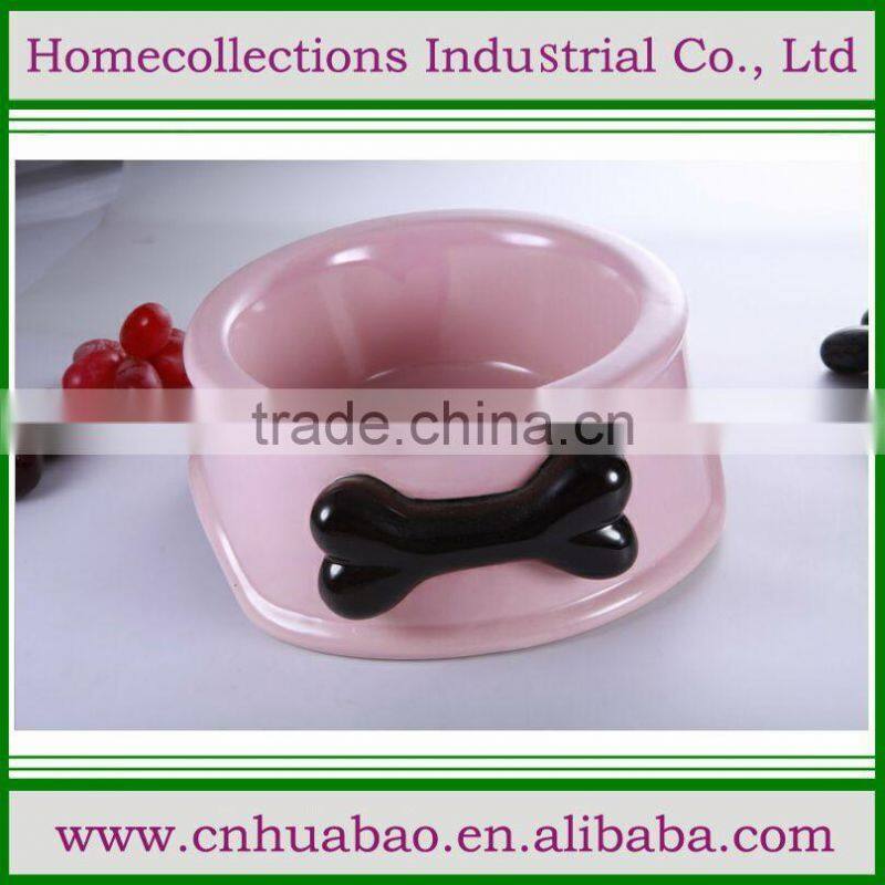 Pet bowl ceramic cat shape , cute cat feeder for kitty, novelty bowls