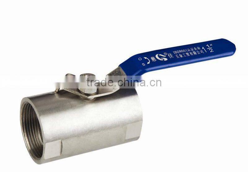 1-1/2'' stainless steel ball valve