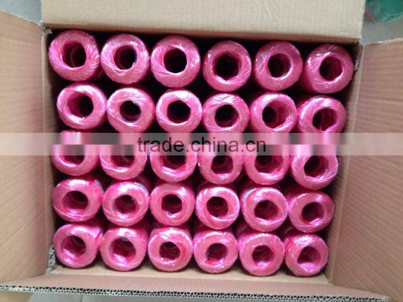 pink color 60 grams pp raffia ball for gardening and other household purposes