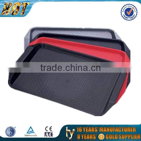 hot sale plastic rectangular serving tray