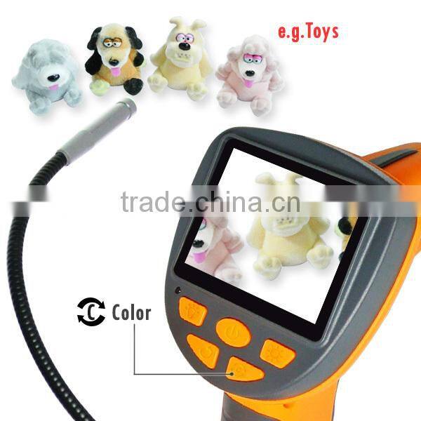 3.5" LCD Video Inspection 5.5mm Camera Handheld Industrial Endoscope 1M Cable Pipe Borescope 6 LED Snakescope