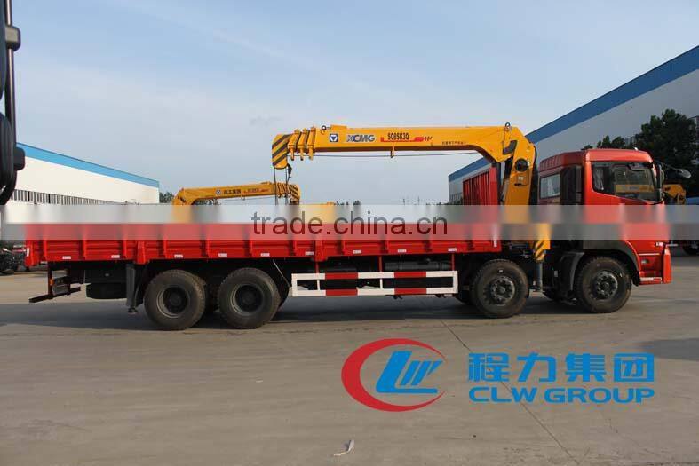 Dongfeng 8*4 crane truck,crane truck with 10-20 tons,used grove truck cranes for sale