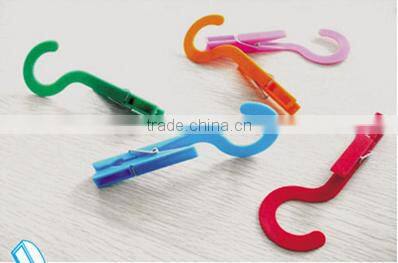 2pcs multifunctional small clips and hanger hooks 2 in 1
