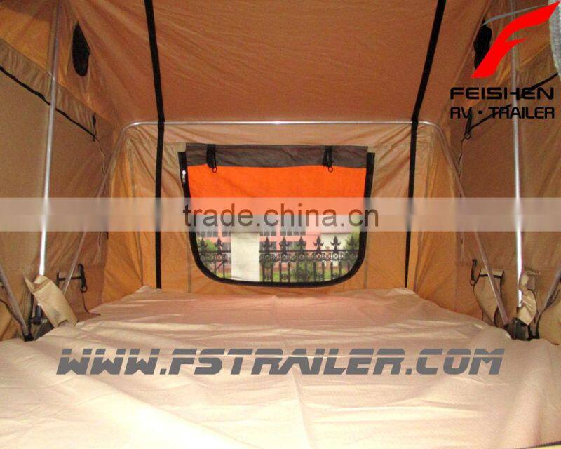 2015 hot sale off-road roof tent camping trailer