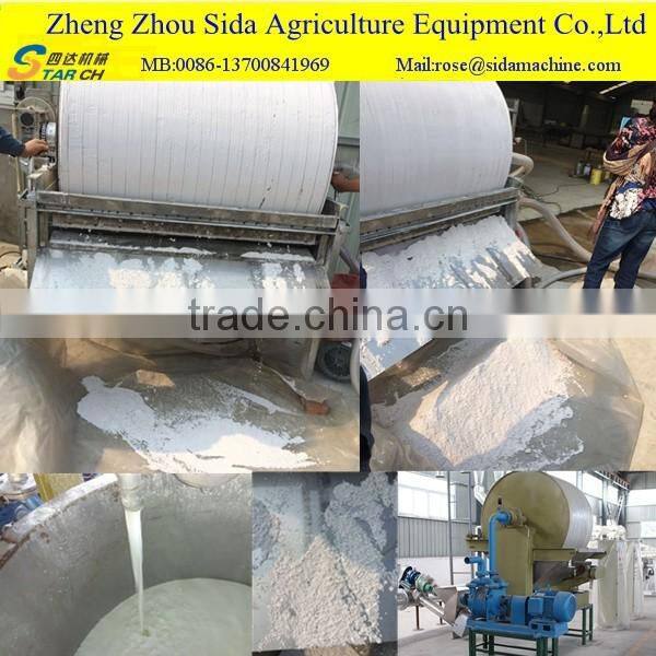 High Yield Yam Starch Making Machine Of 50TPD