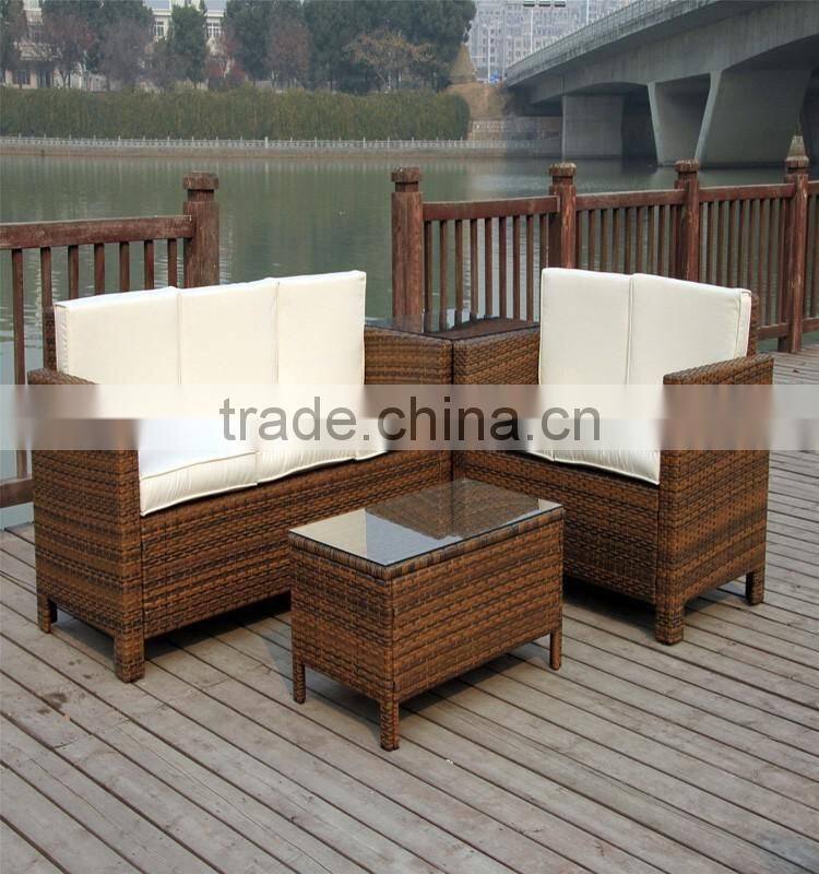 S&D 2016 wholesales new style rattan sofa for living room