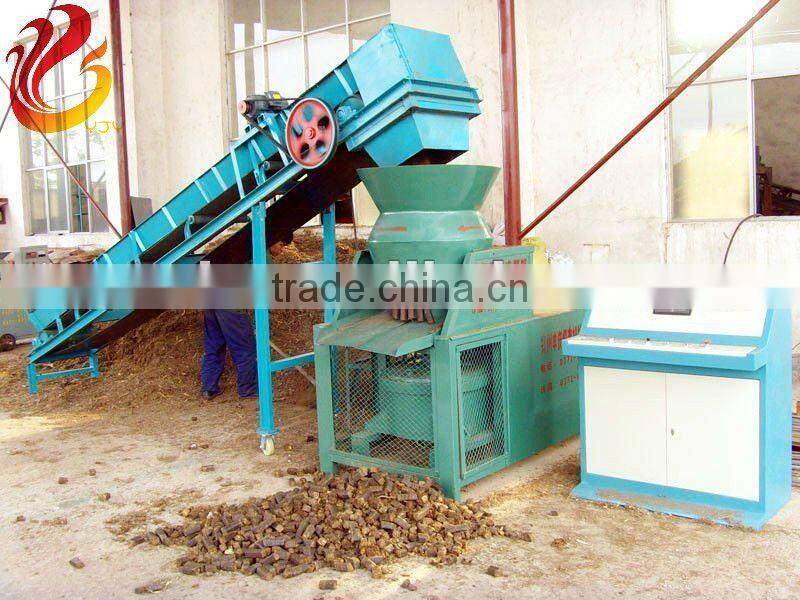 Straw fuel briquetting machine