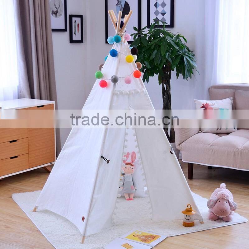 Canvas Material and Soft Toy Style indoor children play kids tipi tent
