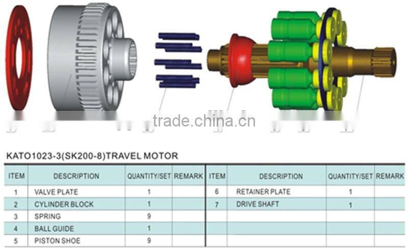 KATO 1023-3 travel motor parts