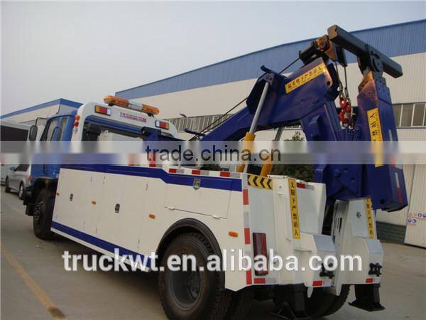 dongfeng 6 wheels under lift wrecker tow truck 180HP