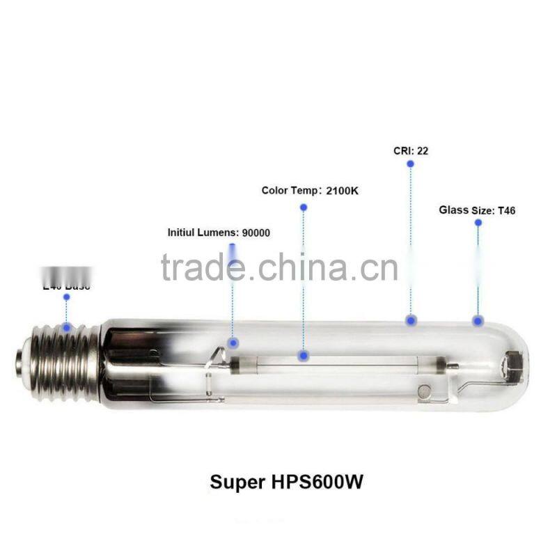 600W HPS high pressure sodium grow lamp