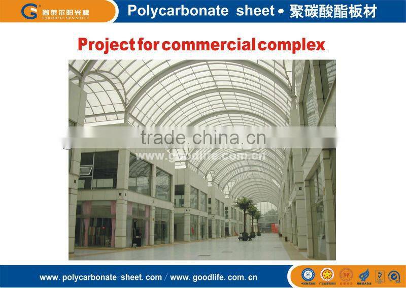 Orange polycarbonate hollow sheet